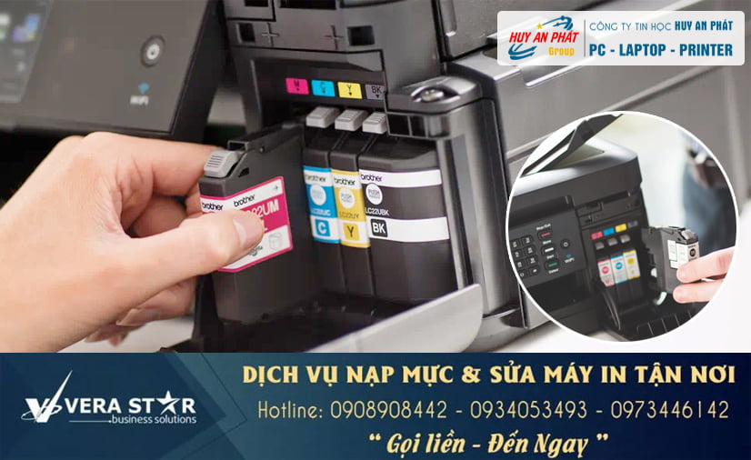 Dịch vụ Đổ Mực máy in Tận Nhà - Sửa Máy Tính 24h