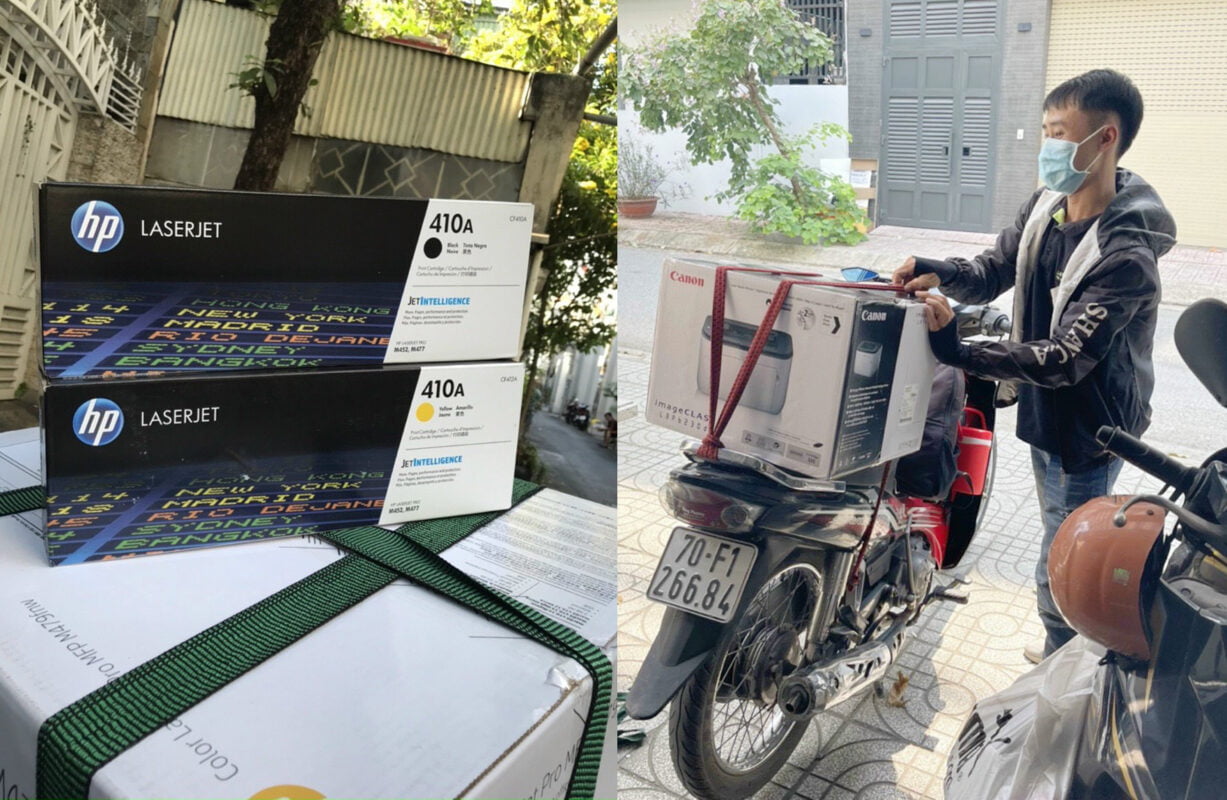 Kỹ thuật giao hàng - Đổ Mực in Sửa Máy Tính 24h