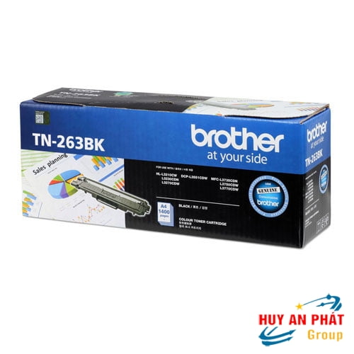 Hộp Mực Brother TN-263BK Cho L3230Cdn L3551Cdw L3750Cdw
