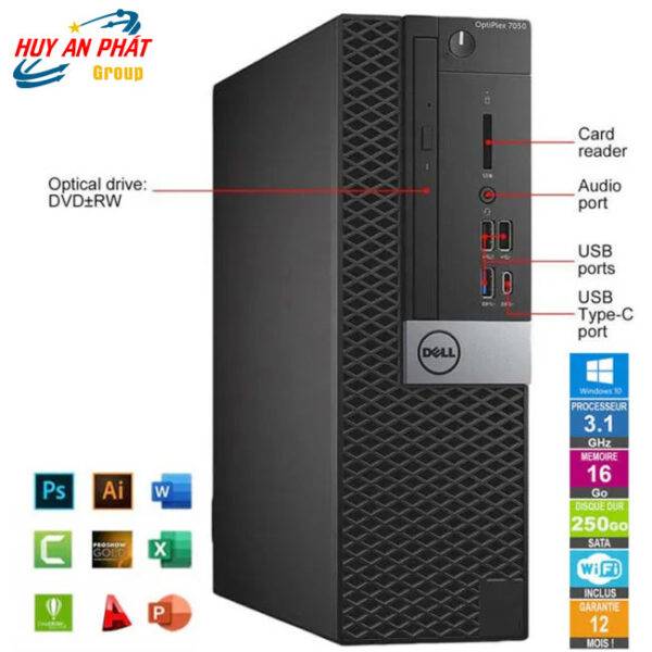 PC Dell Optiplex 3050/5050/7050 SFF i5 7500 16G SSD512GB