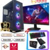 PC Gaming – Máy tính Đồ Họa Athlon 3000G/ A320M/ 8GB/ 120GB/ RX Vega 3 - 24 inch