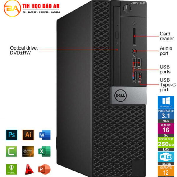 PC Đồ Họa Máy Tính Đồng Bộ DELL OPTIPLEX 5050 SFF Core i3-i5-i7