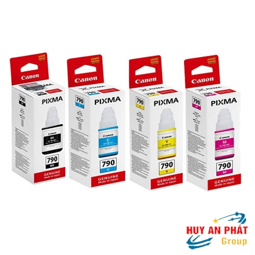Mực in Phun GI-790 ( BK/ C/ Y/ M ) Cho máy in Canon G1010/ G2010/ G3010