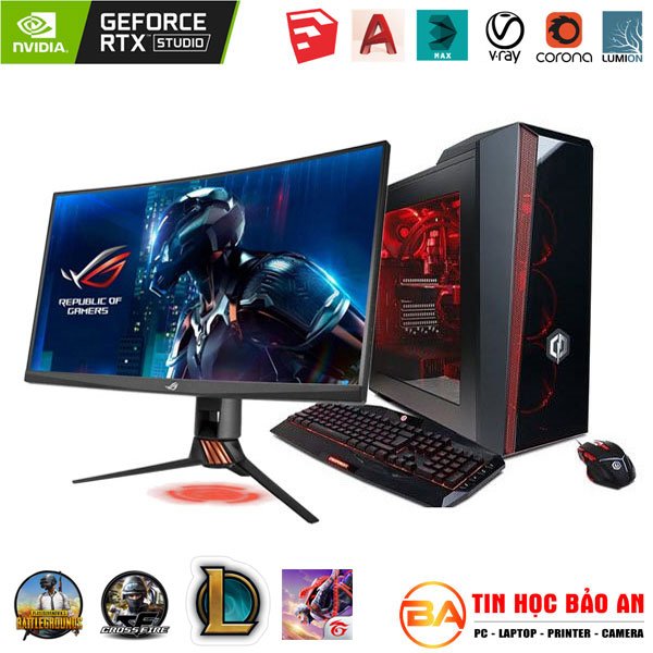 PC Gaming - Máy Tính Chơi Game B365M I5 9400F/ 16GB/ 128GB/ 500GB/ RX550