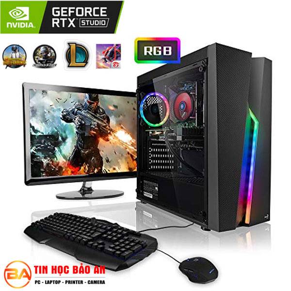 PC Gaming – Máy tính chơi Game EX-B560M/ i5 11400F 16GB 240GB GTX 1050Ti