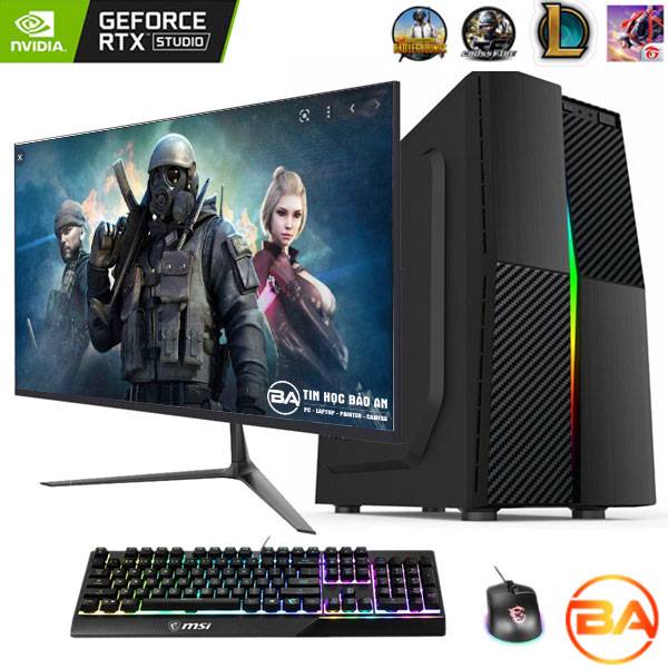 PC Gaming - Máy Tính Chơi Game H410 i3 10100F/ 16GB/ 240GB/ 500GB/ GTX-1050Ti