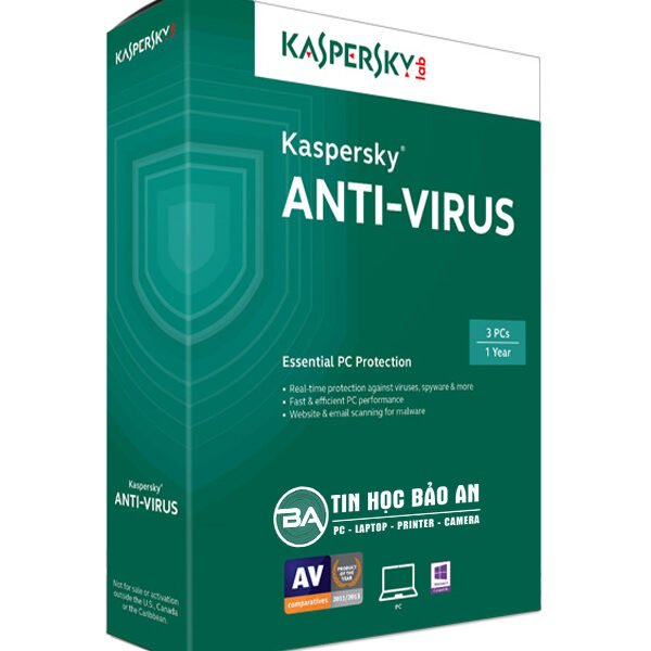 Phần Mềm Diệt Virust Kaspersky Anti-Virus Bản Quyền 1 PC