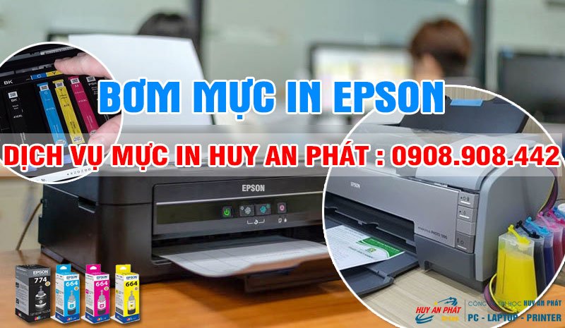 dịch vụ Bơm Mực máy in Epson giá rẻ