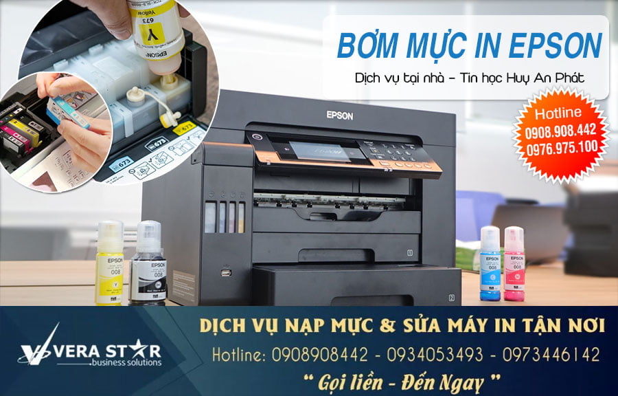Dịch vụ Thay Mực máy in Epson - Sửa Máy Tính 24h