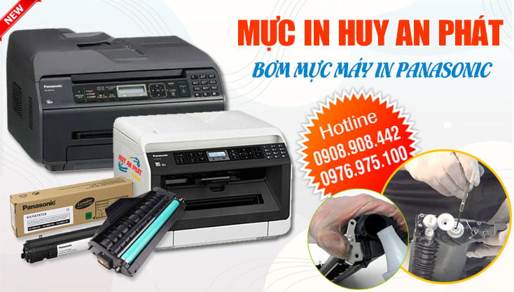 Dịch vụ Đổ Mực máy in Panasonic - Sửa Máy Tính 24h