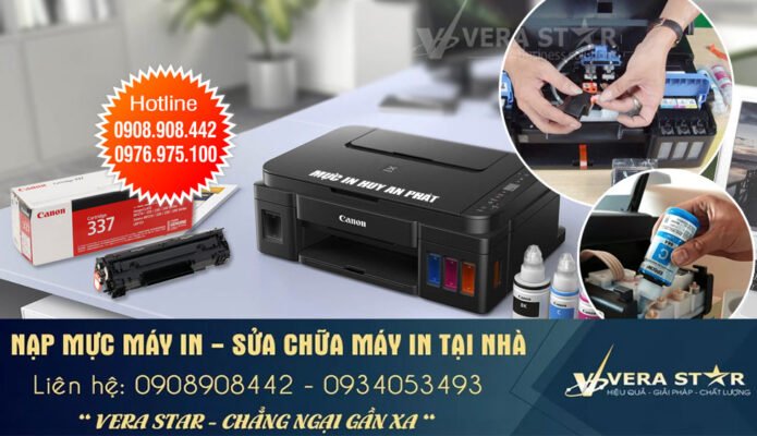 Đổ Mực máy in canon 5370