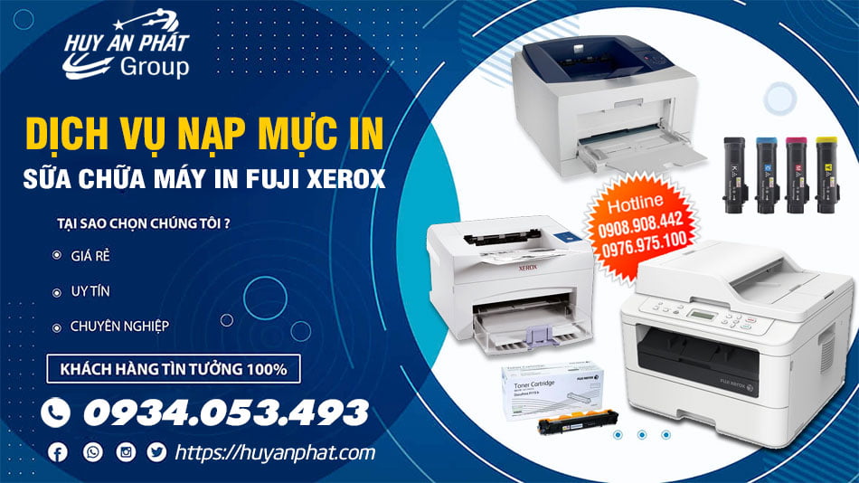 Thay Mực Máy in Fuji Xerox - Sửa Máy Tính 24h