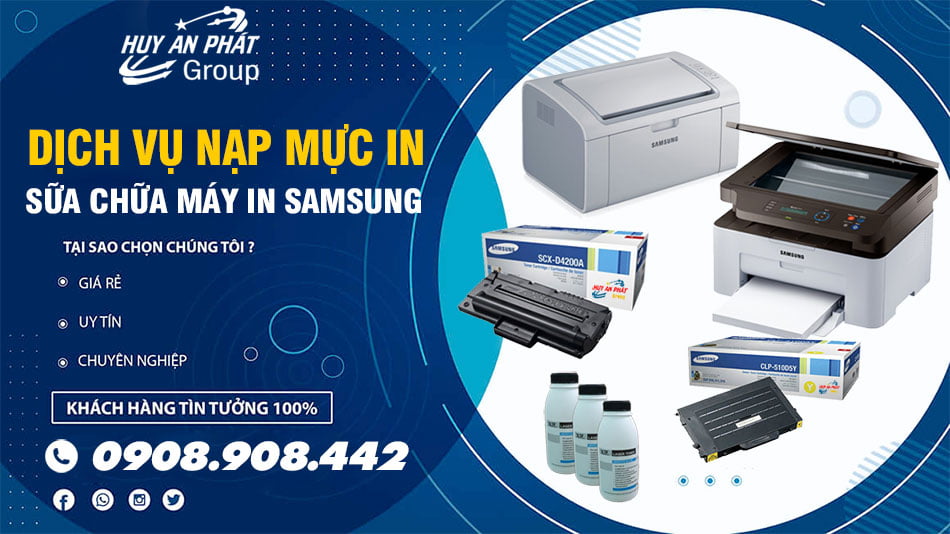 Đổ Mực máy in samsung 