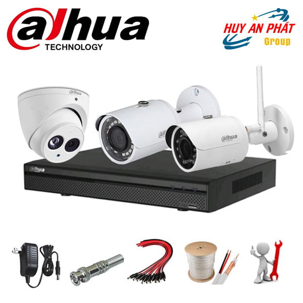 Trọn Bộ Lắp Đặt Camera DAHUA 2.0MPX Chính Hãng
