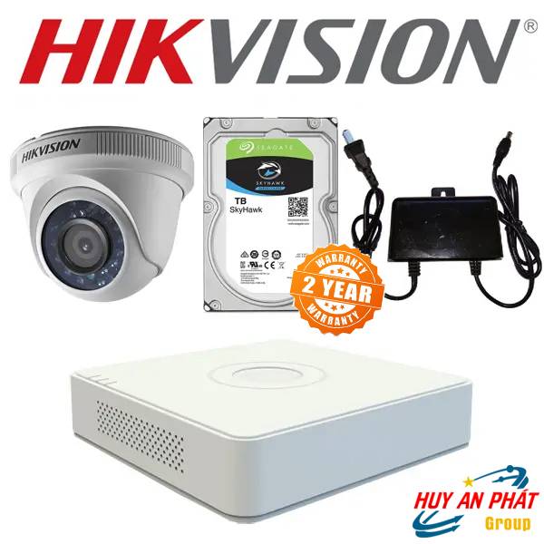 Trọn Bộ Lắp đặt Camera HIKVISION Dome 2.0MPX Chính hãng