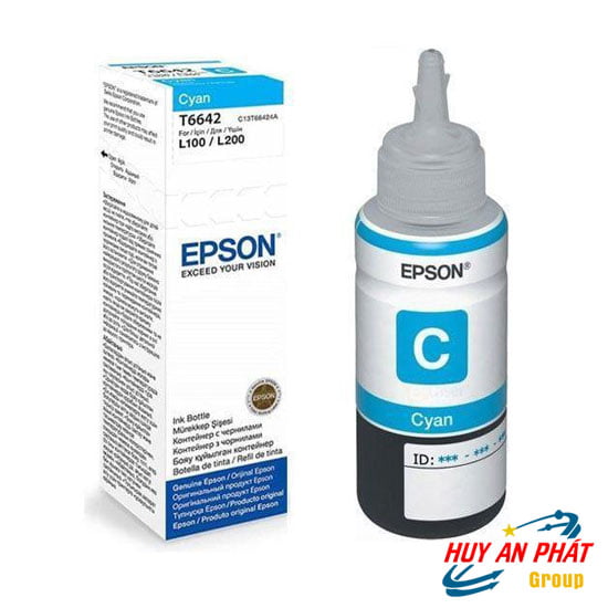Lọ Mực Epson T6642 Màu Xanh – Cho máy in L110/ L120/ L220/ L300/ L310/ L360/ L365/ L1300