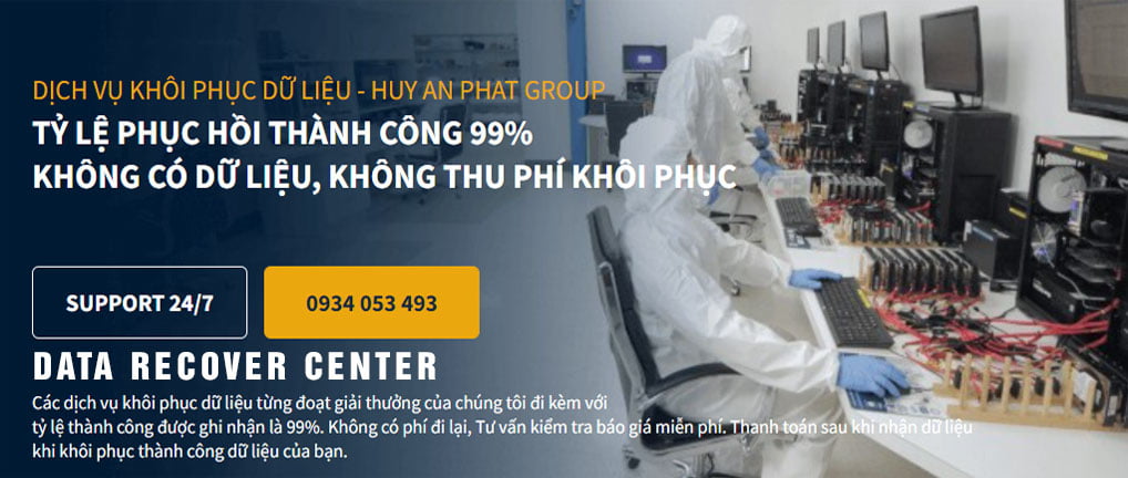 Dịch vụ cứu dữ liệu máy tính tphcm - Sửa Máy Tính 24h