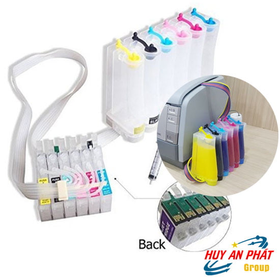 Dịch vụ Gắn Bộ tiếp mực ngoài 6 Màu Cho Máy in Phun Epson