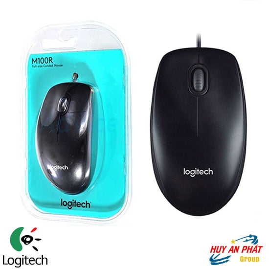 Mouse - Chuột Có Dây USB Logitech M100R - Hàng Chính Hãng