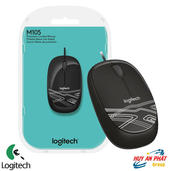 Mouse – Chuột Có Dây USB Logitech M105 – Hàng Chính Hãng