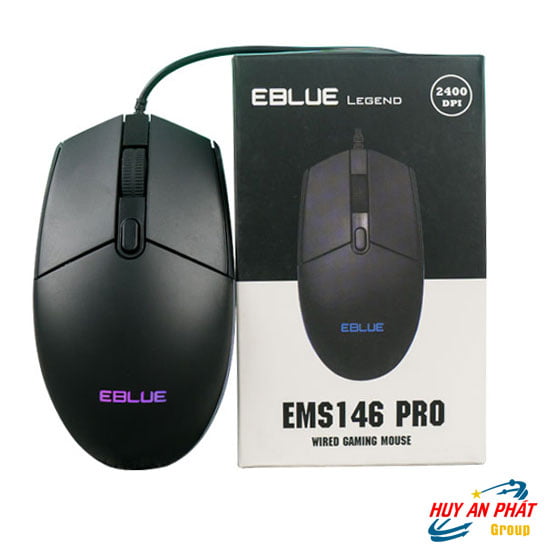 Mouse - Chuột E-Blue EMS146BK Pro Led Gaming Optical Chính hãng ( Black )