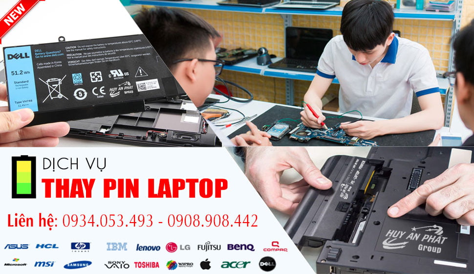 Dịch Vụ Sửa Thay Pin Laptop TpHCM