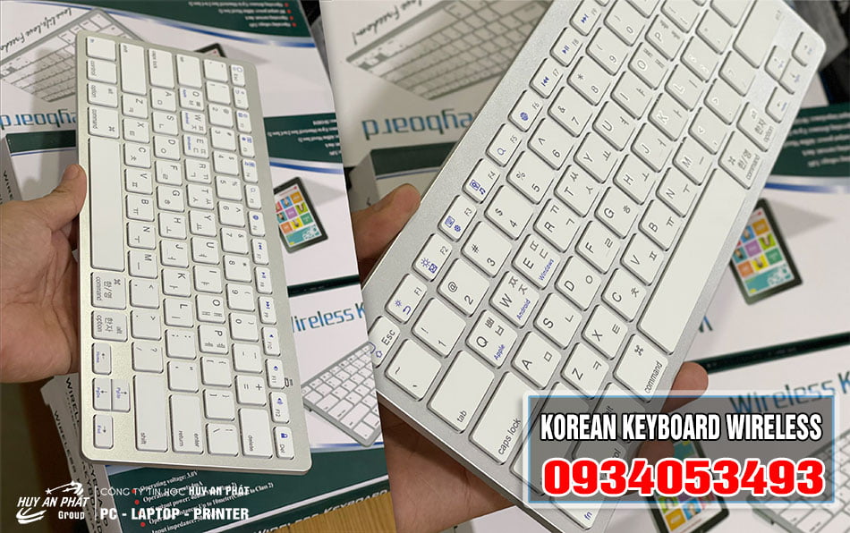 Bàn Phím tiếng Hàn Quốc Không Dây BK3000