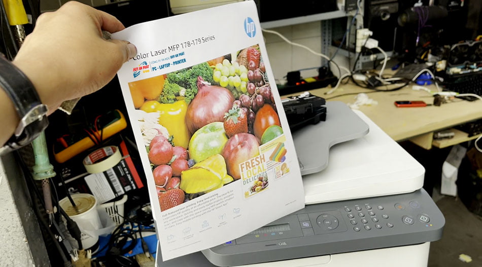 Thay Mực máy in màu Hp