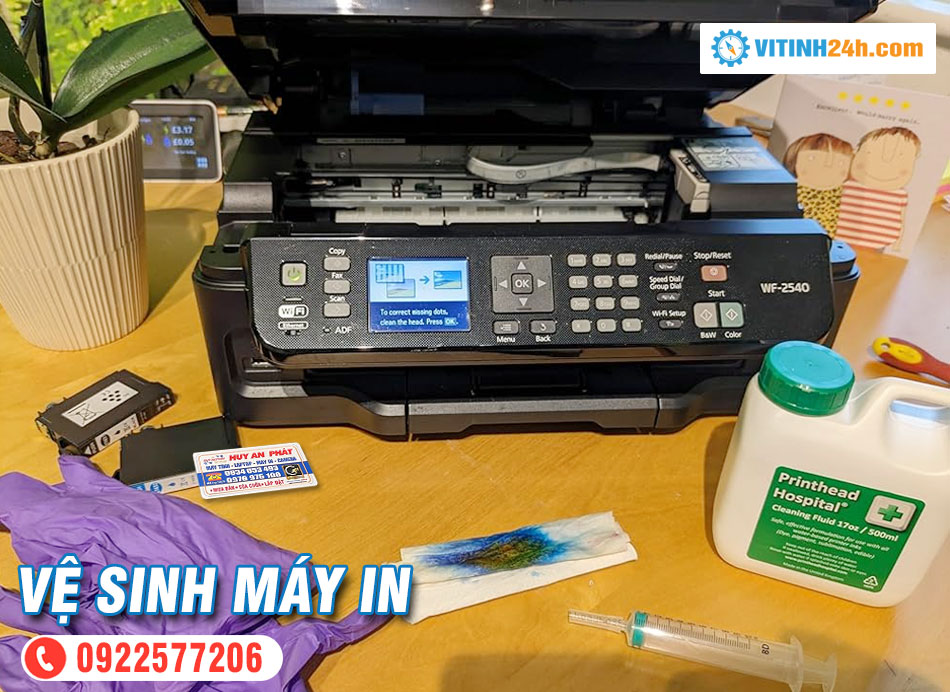Vệ sinh máy in Phun màu Brother