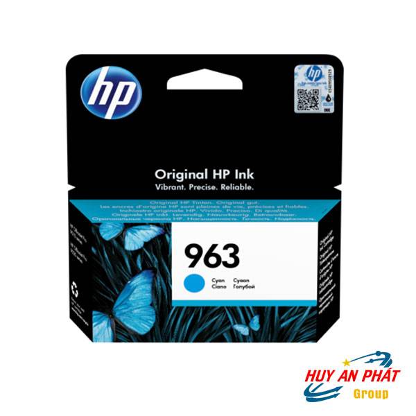 Hộp Mực in Phun Màu Xanh HP 963 Cyan Ink Cartridge (3JA23AE)