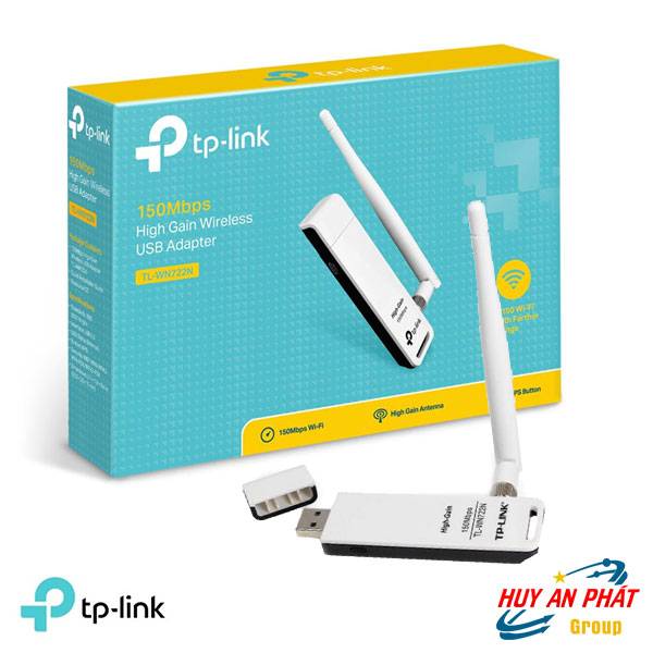 USB Thu Bắt Sóng Wifi Tp-Link TL-WN722N 150Mbps 1 Anten