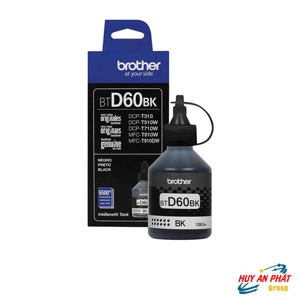 Hộp Mực in Phun Màu Đen Brother BTD60BK Lọ 150G Chính Hãng