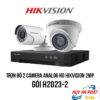 Lắp Đặt Trọn bộ 2 Camera Analog HD HIKVISION 2MP giá rẻ