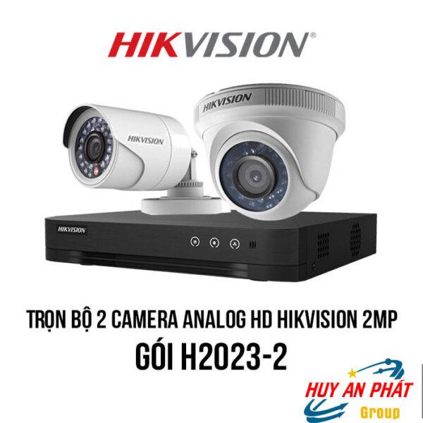 Lắp Đặt Trọn bộ 2 Camera Analog HD HIKVISION 2MP giá rẻ