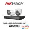 Lắp Đặt Trọn Bộ 2 Camera ColorVu HIKVISION 2MP [có màu ban đêm]