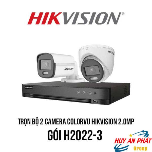 Lắp Đặt Trọn Bộ 2 Camera ColorVu HIKVISION 2MP [có màu ban đêm]