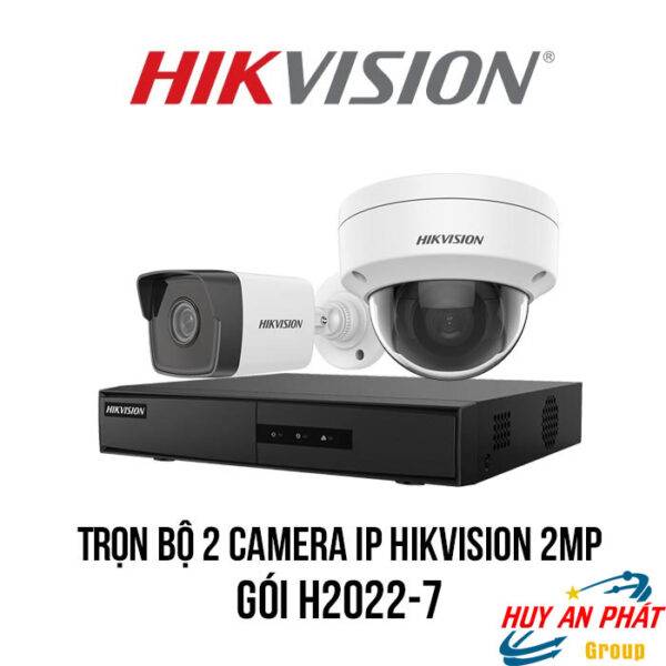 Lắp Đặt Trọn Bộ 2 Camera IP HIKVISION 2MP