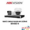 Lắp Đặt Trọn bộ 2 camera IP Hikvision 4MP [Có Sẵn Mic]