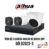 Lắp Đặt Trọn bộ 3 Camera Analog HD DAHUA 2MP giá rẻ
