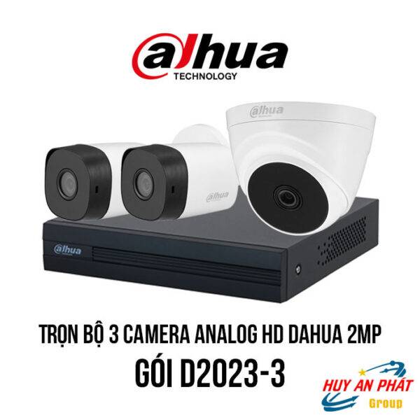 Lắp Đặt Trọn bộ 3 Camera Analog HD DAHUA 2MP giá rẻ