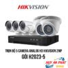 Lắp đặt Trọn bộ 5 Camera Analog HD HIKVISION 2MP giá rẻ