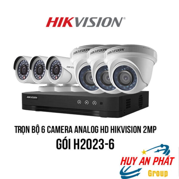 Lắp đặt Trọn bộ 6 Camera Analog HD HIKVISION 2MP giá rẻ