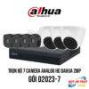 Lắp Đặt Trọn Bộ 7 Camera Analog HD DAHUA 2MP giá rẻ
