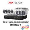 Lắp Đặt Trọn bộ 7 Camera Analog HD HIKVISION 2.0MP Giá rẻ