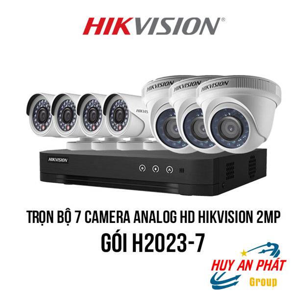 Lắp Đặt Trọn bộ 7 Camera Analog HD HIKVISION 2.0MP Giá rẻ