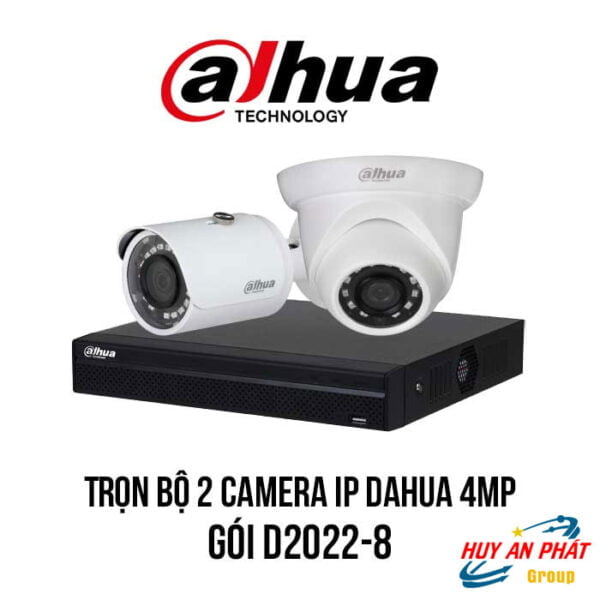 Lắp Đặt Trọn Bộ 2 Camera IP DAHUA 4MP giá rẻ