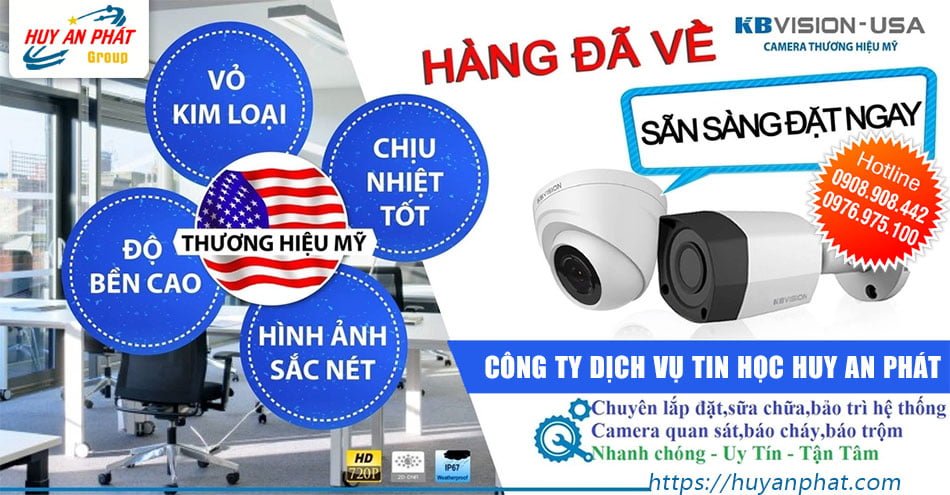 Lắp đặt Camera KBVISION Trọn Bộ