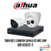 Lắp Đặt Trọn Bộ 2 Camera DAHUA 2MP tích hợp míc