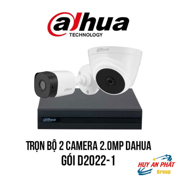 Lắp Đặt Trọn Bộ 2 Camera DAHUA 2MP giá rẻ