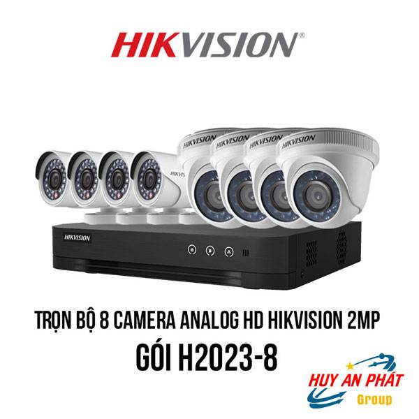 Lắp đặt Trọn bộ 8 Camera Analog HD HIKVISION 2MP giá rẻ